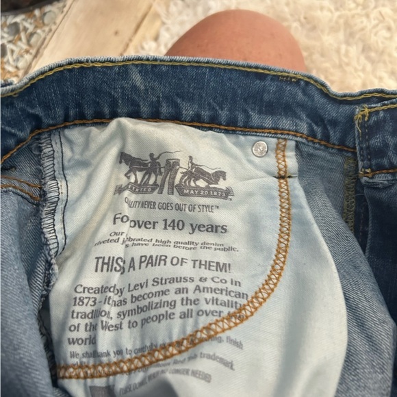 Levi’s‎ 569 shorts relaxed 30x10 denim acid distressed white spot S1 - Picture 8 of 8